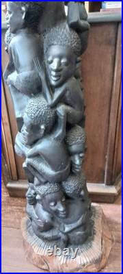 Vintage, African Carving, Makonde, Tree Of Life Sculpture Art