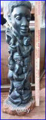 Vintage, African Carving, Makonde, Tree Of Life Sculpture Art