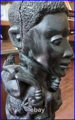 Vintage, African Carving, Makonde, Tree Of Life Sculpture Art