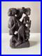 Vintage African Hand-Carved Wood Makonde Tree of Life Sculpture (7 Tall)