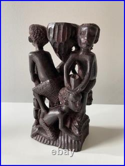 Vintage African Hand-Carved Wood Makonde Tree of Life Sculpture (7 Tall) Vintage African Hand-Carved Wood Makonde Tree of Life Sculpture (7 Tall)
