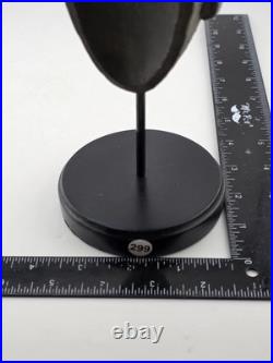 Vintage African Lwena Style Mask Angola Carved Wood Sculpture Tribal Art Stand