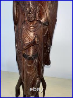 Vintage African Maasai Wood Sculpture Family Hand Carved 12 African Art