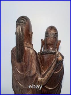 Vintage African Maasai Wood Sculpture Family Hand Carved 12 African Art