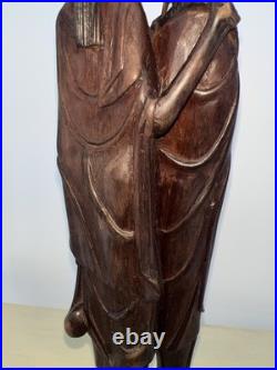 Vintage African Maasai Wood Sculpture Family Hand Carved 12 African Art