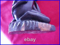 Vintage African Makonde Shetani Spirit Tree of Life Ebony Wood Sculpture 19