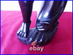 Vintage African Makonde Shetani Spirit Tree of Life Ebony Wood Sculpture 19
