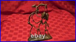 Vintage African Makonde Shetani Wood Sculpture One Piece Hand Carved Spirit Art