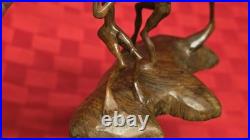Vintage African Makonde Shetani Wood Sculpture One Piece Hand Carved Spirit Art