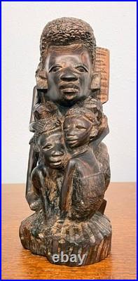 Vintage African Makonde Ujamaa Family Tree Wood Sculpture Hand Carved 9 Vintage African Makonde Ujamaa Family Tree Wood Sculpture Hand Carved 9