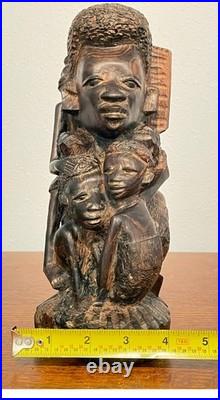Vintage African Makonde Ujamaa Family Tree Wood Sculpture Hand Carved 9 Vintage African Makonde Ujamaa Family Tree Wood Sculpture Hand Carved 9