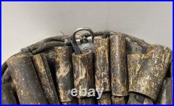 Vintage African Wall Mask Handcrafted Wood Sculpture 17in Long Wall Art