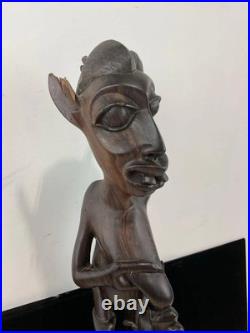 Vintage African Wood Hand Carved Makonde Tribal Art Statue Sculpture 20 Vintage African Wood Hand Carved Makonde Tribal Art Statue Sculpture 20