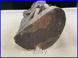 Vintage African Wood Hand Carved Makonde Tribal Art Statue Sculpture 20