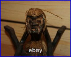 Vintage African hand carving wood risque figurine