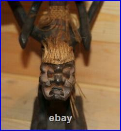 Vintage African hand carving wood risque figurine