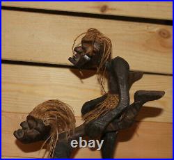 Vintage African hand carving wood risque figurine