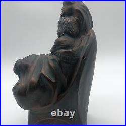Vintage Alva Sergey Eylanbekov Brown Art Deco Mother Child Sculpture 10 RARE