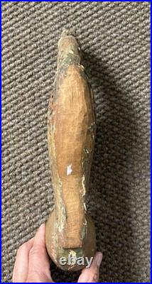 Vintage American Folk Art Carved Wood Gold PheasantArchitectural SalvageAs Is