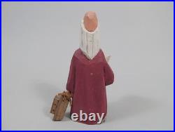 Vintage Americana Wood Carving John & Gloria Broniak Noah Folk Art Hand Carved