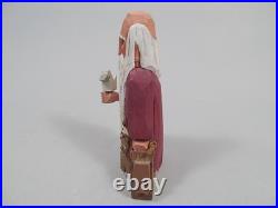 Vintage Americana Wood Carving John & Gloria Broniak Noah Folk Art Hand Carved