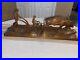 Vintage Andre Dube Wood Carving Farmers Plowing Field Ox Folk Art MCM RARE