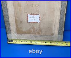 Vintage Anri 11.75 Wood Relief Carving Carl Spitzweg The Serenade