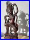 Vintage Apsara Danser Goddess Wood carving Figure Anghor Wat, Cambodia Asia