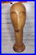 Vintage Art Deco 1930s Beech or Teak Wood Hat Stand Head Sculpture Mannequin