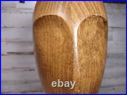 Vintage Art Deco 1930s Beech or Teak Wood Hat Stand Head Sculpture Mannequin