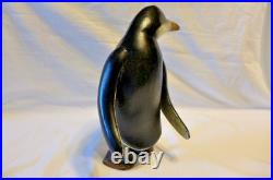 Vintage Art Deco Folk Art Rustic Hand Carved Hand Painted Penguin Set Lot (7)