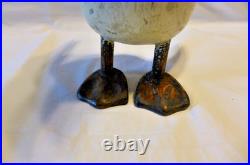 Vintage Art Deco Folk Art Rustic Hand Carved Hand Painted Penguin Set Lot (7)