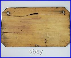 Vintage Art Hand Carved Wood Diorama Wall Hanging Decor Cottage German 14x24 In