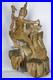 Vintage Asian Thai Burmese Wood Carved Sculpture Large Statue 31 T