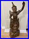 Vintage Asian Thai Burmese Wood Carved Sculpture Large Statue, Sculpture 31 T