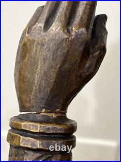 Vintage Asian Thai Burmese Wood Carved Sculpture Large Statue, Sculpture 31 T