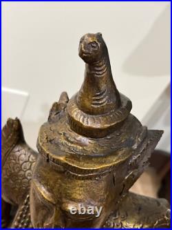 Vintage Asian Thai Burmese Wood Carved Sculpture Large Statue, Sculpture 31 T