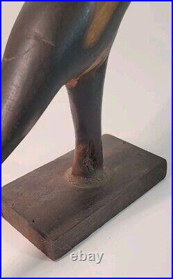 Vintage Australian Wood Kangaroo Primative Aboriginal Wood Carving 20th Century