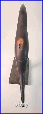 Vintage Australian Wood Kangaroo Primative Aboriginal Wood Carving 20th Century