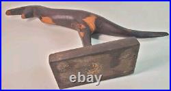 Vintage Australian Wood Kangaroo Primative Aboriginal Wood Carving 20th Century