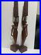 Vintage Bali 1964 Hand-Carved Woman Wood Pair Large Sculptures Statues 27