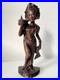 Vintage Balinese Carved Wood Sculpture Balinese Girl Woman Female With Offering