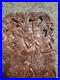 Vintage Balinese Carved Wood Sculpture Wall Panel