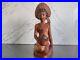 Vintage Balinese Lady in Native Dress, Hand-Carved Wood Sculpture Indonesia BALI