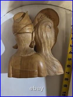 Vintage Balineses Wood Carved Sculpture