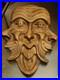 Vintage Berkeley House Green Man Wood Carving Italian Pagan Celtic Wall Plaque