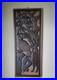 Vintage Black Forest-Style Wood Carving Wildlife Forest Scene Wall Art