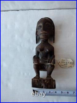 Vintage Borneo Fertility Wood Carving Statue Tribal Antique Novelty Collectible