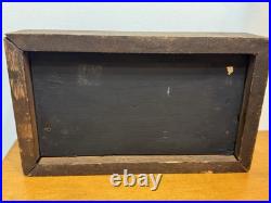 Vintage Brutalist Nail Art Sculpture Mid Century Modern Abstract Metal Wood Art