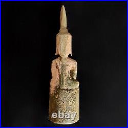 Vintage Buddha Wood Sculpture Rare Gautama Statue Figurine Primitive Fine Art